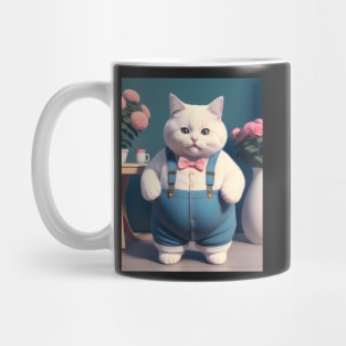 Chubby cat - Modern digital art Mug